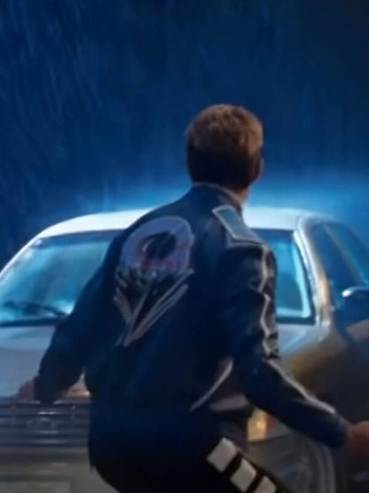 Mortal Kombat 2 2025 Karl Urban Blue Leather Jacket
