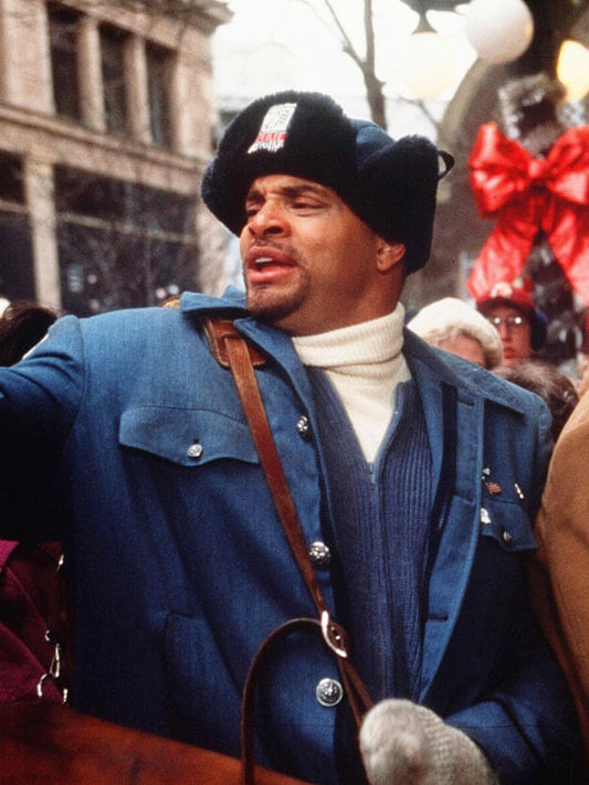 Myron Larabee Jingle All The Way Blue Long Coat