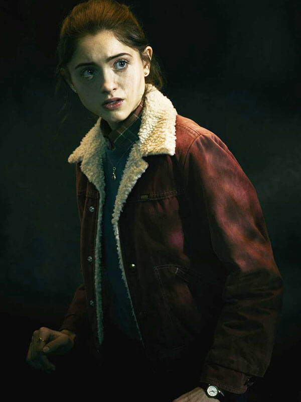 Nancy Wheeler Stranger Things Season 01 Red Corduroy Jacket