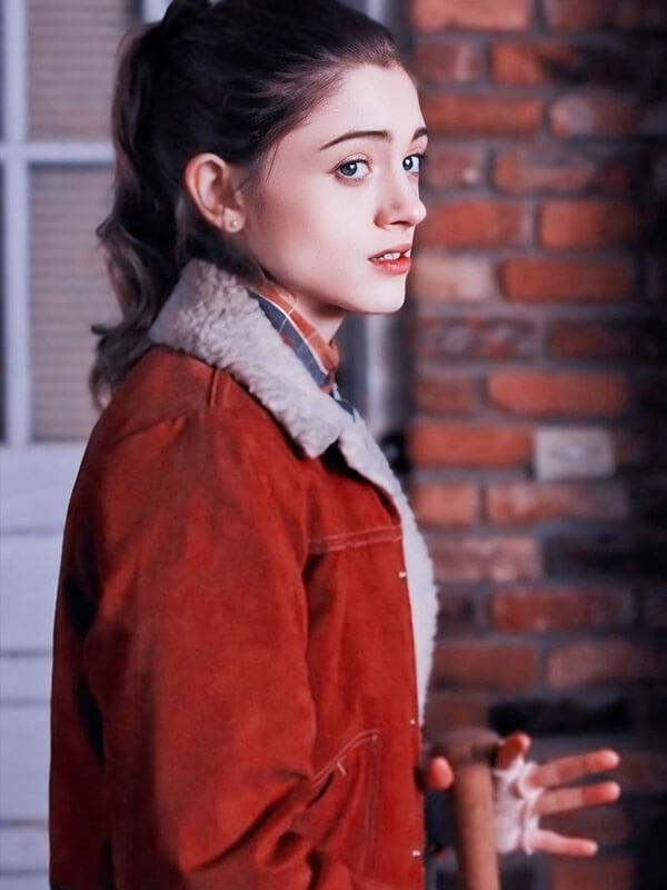 Nancy Wheeler Stranger Things Season 01 Red Corduroy Jacket