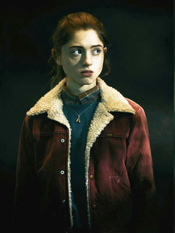 Nancy Wheeler Stranger Things Season 01 Red Corduroy Jacket