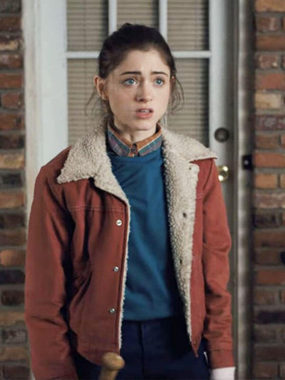 Nancy Wheeler Stranger Things Season 01 Red Corduroy Jacket