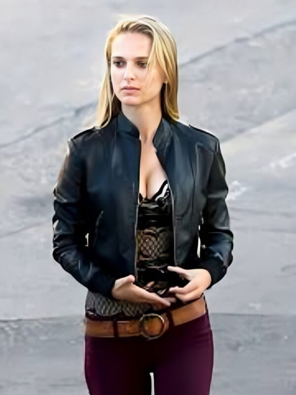 Natalie Portman Black Leather Jacket