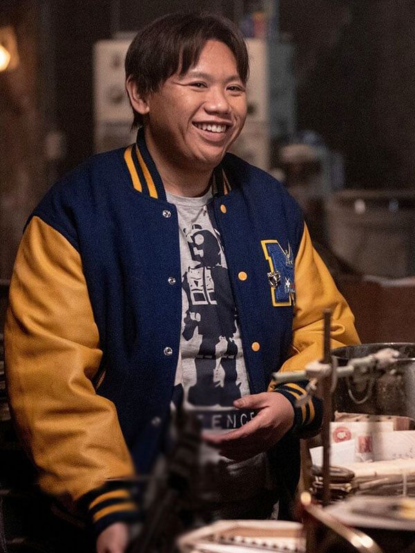 Ned Leeds Spiderman No Way Home Blue Varsity Jacket