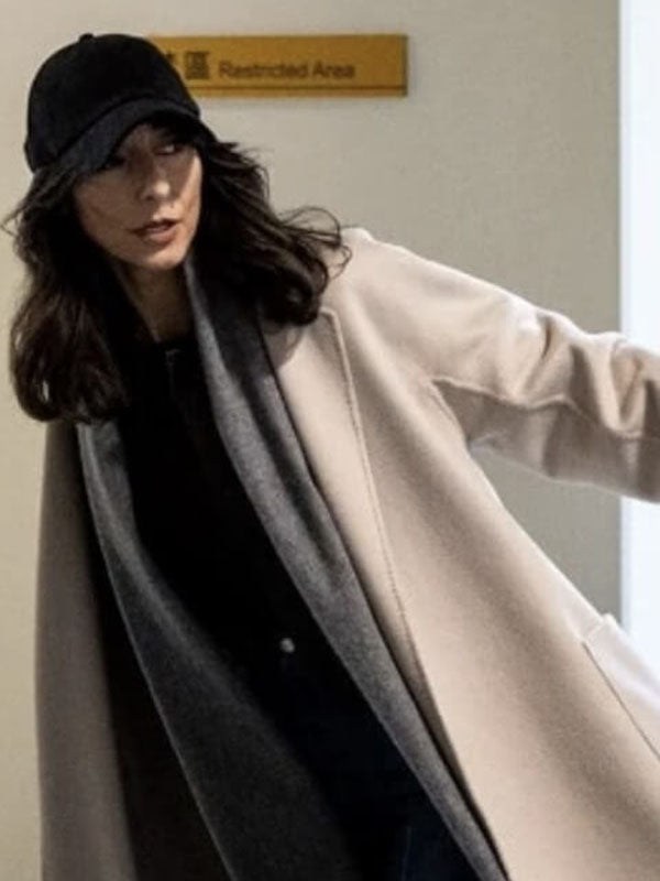 Nicki Reynard CIA Season 01 Beige Wool Coat