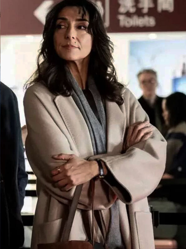 Nicki Reynard CIA Season 01 Beige Wool Coat