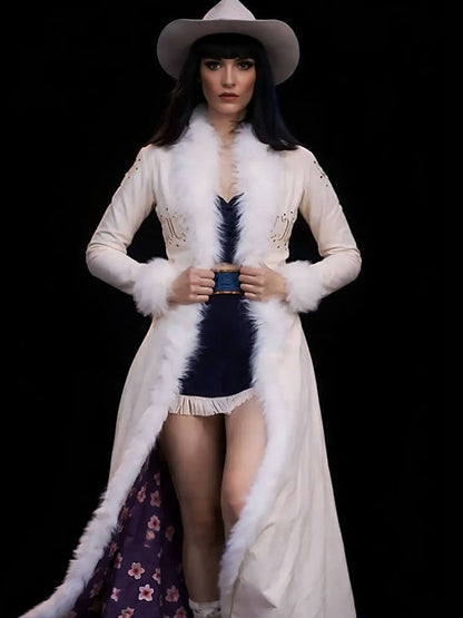 Nico Robin One Piece Season 02 White Leather Coat