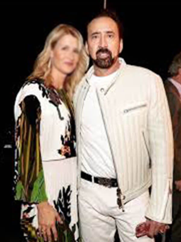Nicolas Cage White Leather Jacket