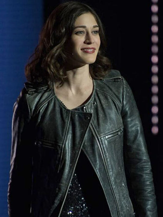Now You See Me 2 2016 Lizzy Caplan Black Waxed Leather Jacket