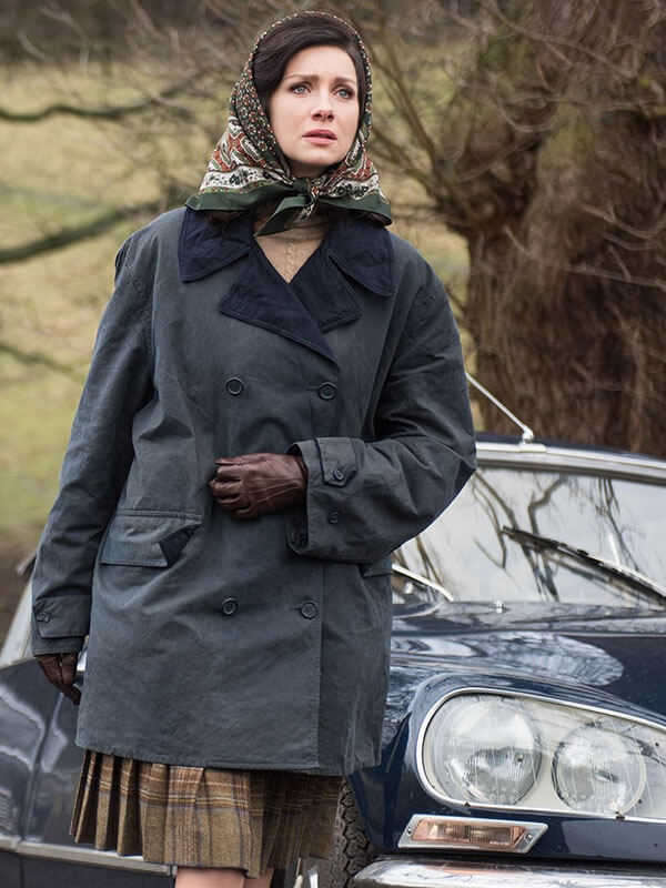 Outlander Claire Fraser Black Cotton Coat