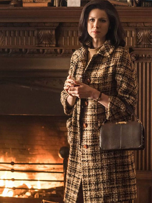 Outlander Claire Fraser Brown Tweed Coat