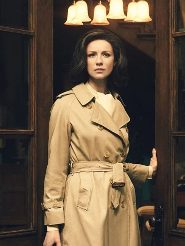 Outlander Claire Fraser White Wool Coat