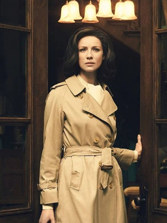 Outlander Claire Fraser White Wool Coat