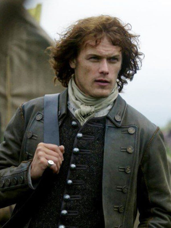 Outlander Jamie Fraser Brown leather Jacket.