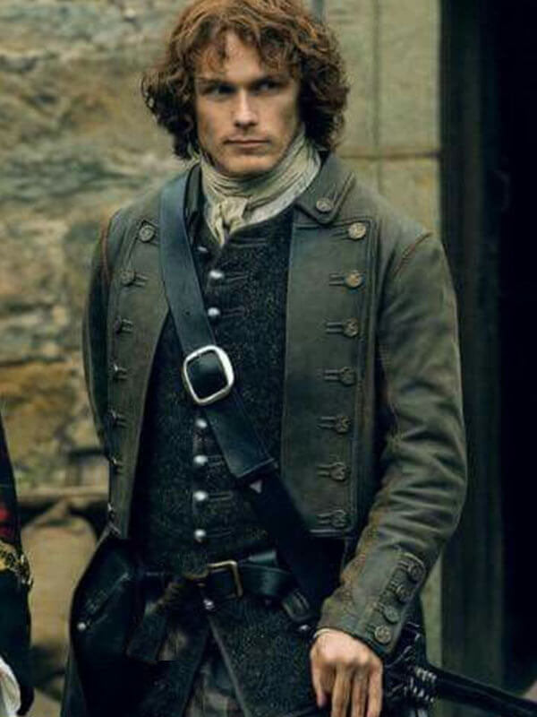 Outlander Jamie Fraser Brown leather Jacket