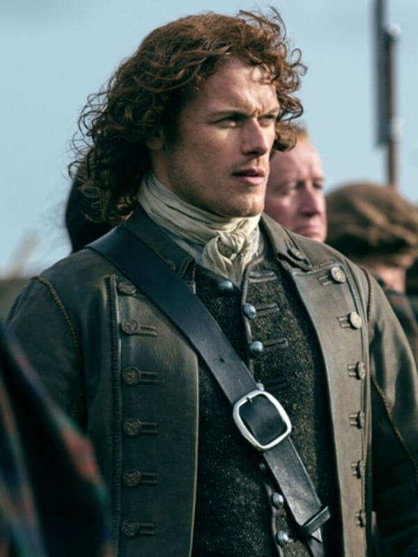 Outlander Jamie Fraser Brown leather Jacket.