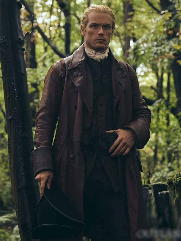 Outlander Jamie Fraser Brown leather Coat