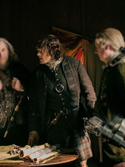 Outlander Jamie Fraser Brown Wool Jacket.