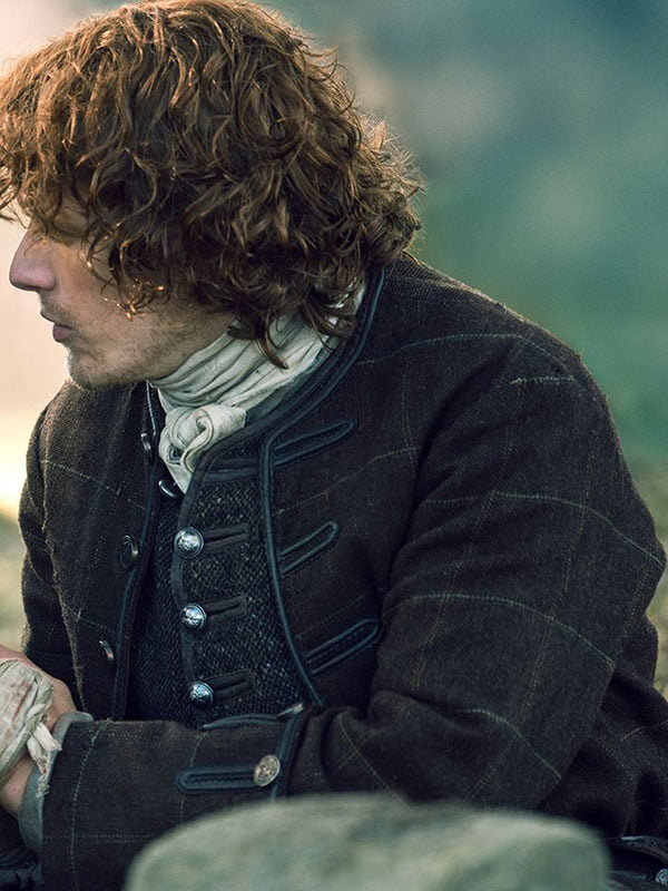 Outlander Jamie Fraser Brown Wool Jacket.