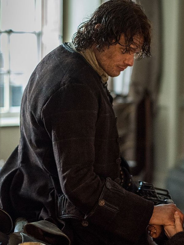 Outlander Jamie Fraser Brown Wool Jacket.