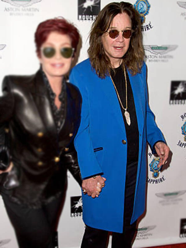 Ozzy Osbourne Beverly Hills Event Blue Coat
