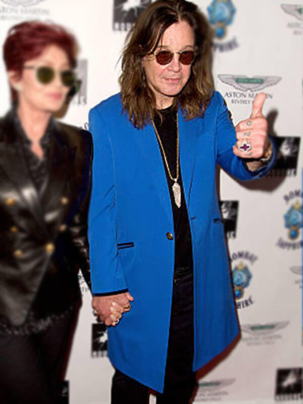 Ozzy Osbourne Beverly Hills Event Blue Coat