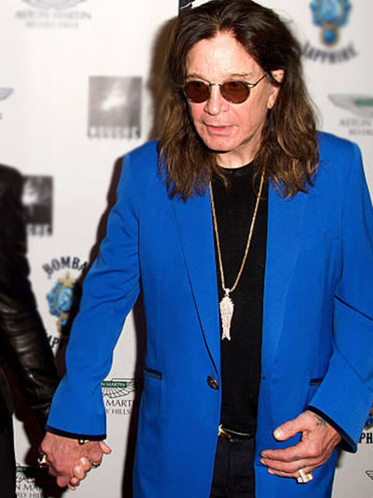 Ozzy Osbourne Beverly Hills Event Blue Coat
