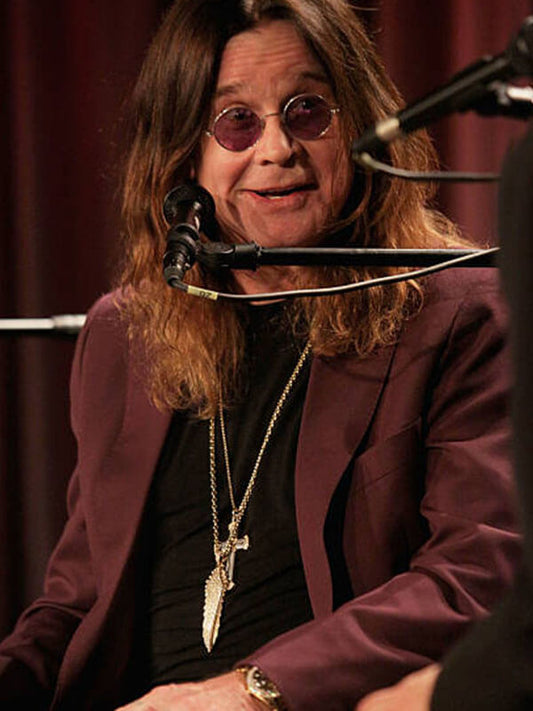 Ozzy Osbourne Grammy's Purple Coat.