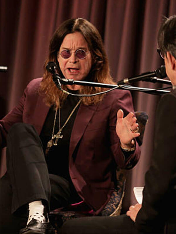 Ozzy Osbourne Grammy's Purple Coat.