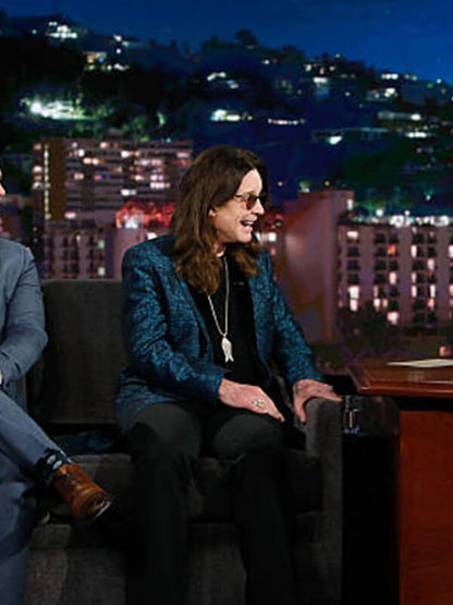 Ozzy Osbourne Jimmy Kimmel Show Teal Coat.