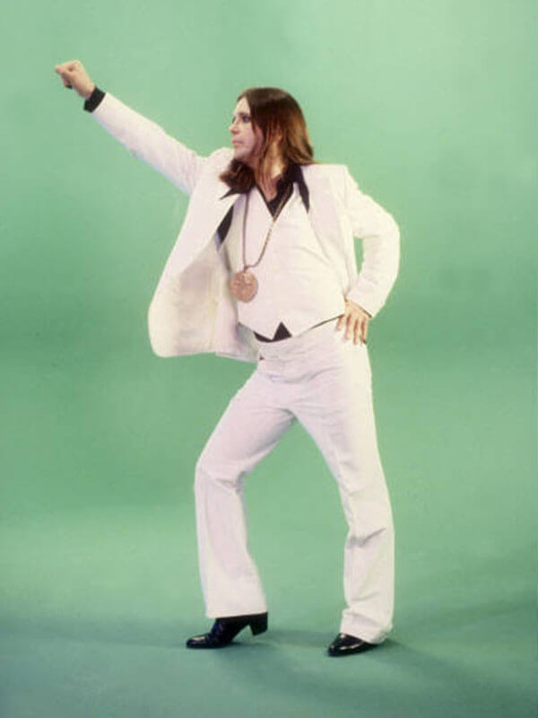 Ozzy Osbourne Lester Cohen Archive White Three Piece Suit