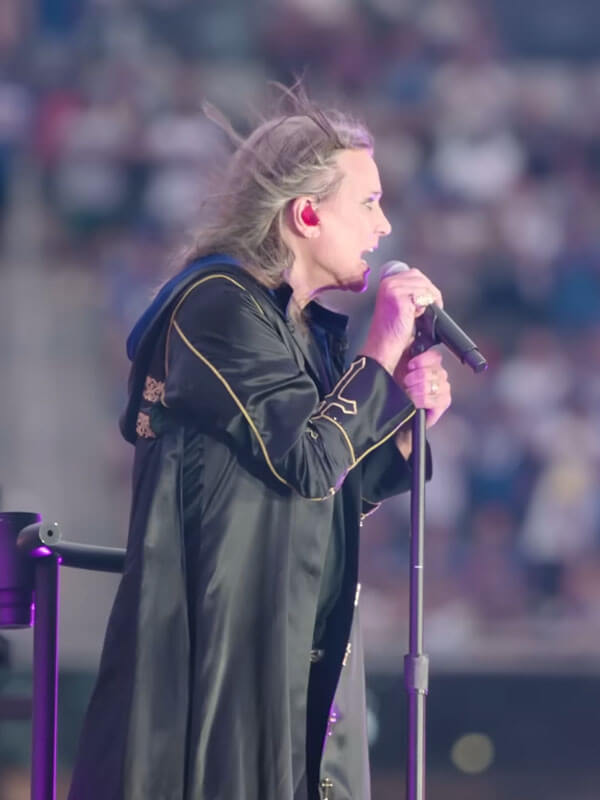 Ozzy Osbourne Live in Concert at Bulls v Hawks Black Coat.