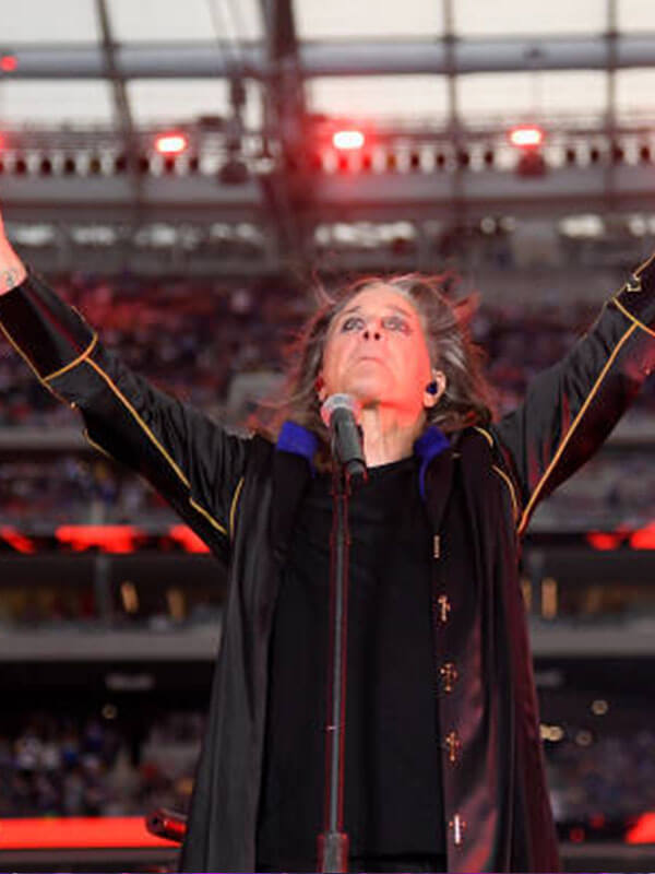 Ozzy Osbourne Live in Concert at Bulls v Hawks Black Coat.