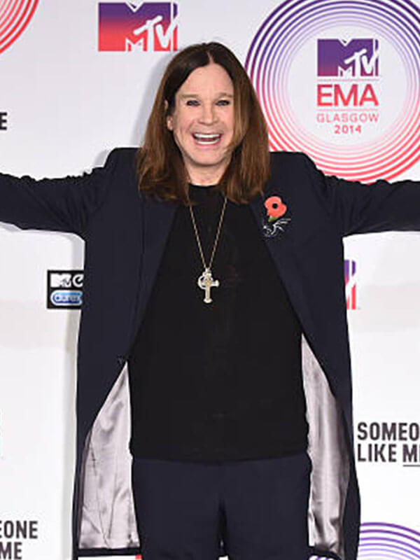 Ozzy Osbourne MTA Awards Black Coat.