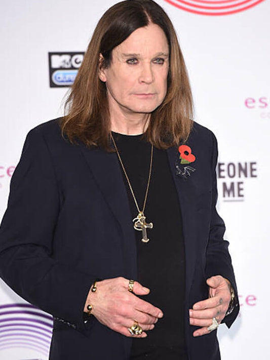 Ozzy Osbourne MTA Awards Black Coat.