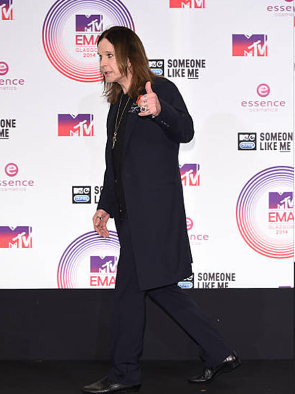 Ozzy Osbourne MTA Awards Black Coat.