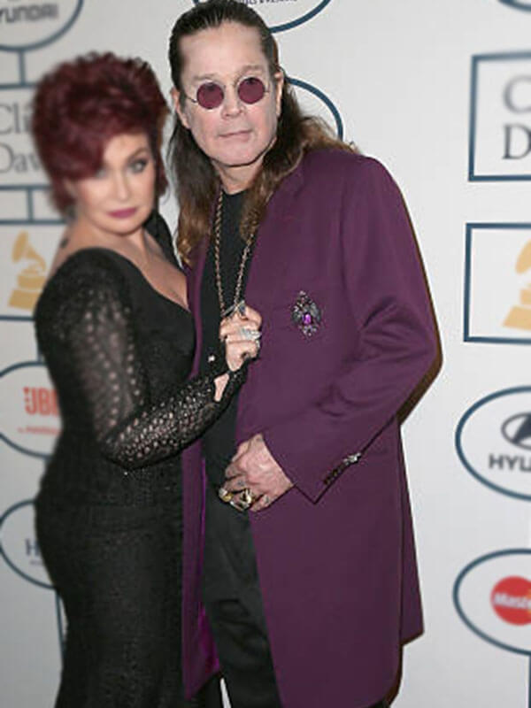Ozzy Osbourne Pre-Grammy's Gala Purple Coat