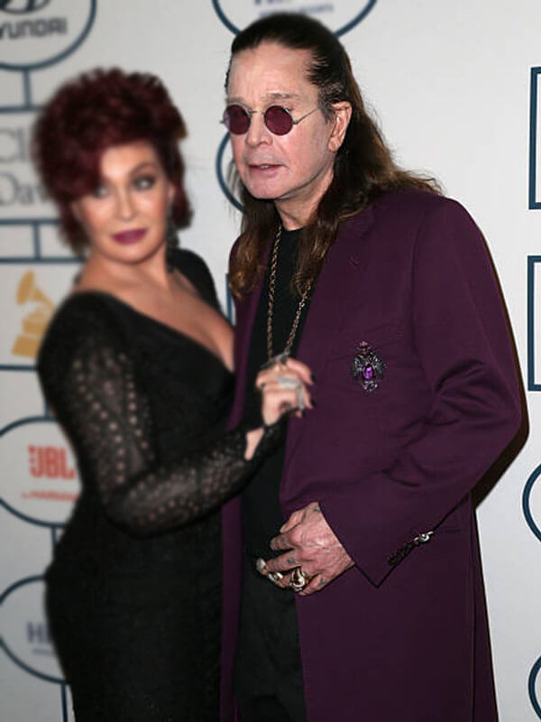 Ozzy Osbourne Pre-Grammy's Gala Purple Coat