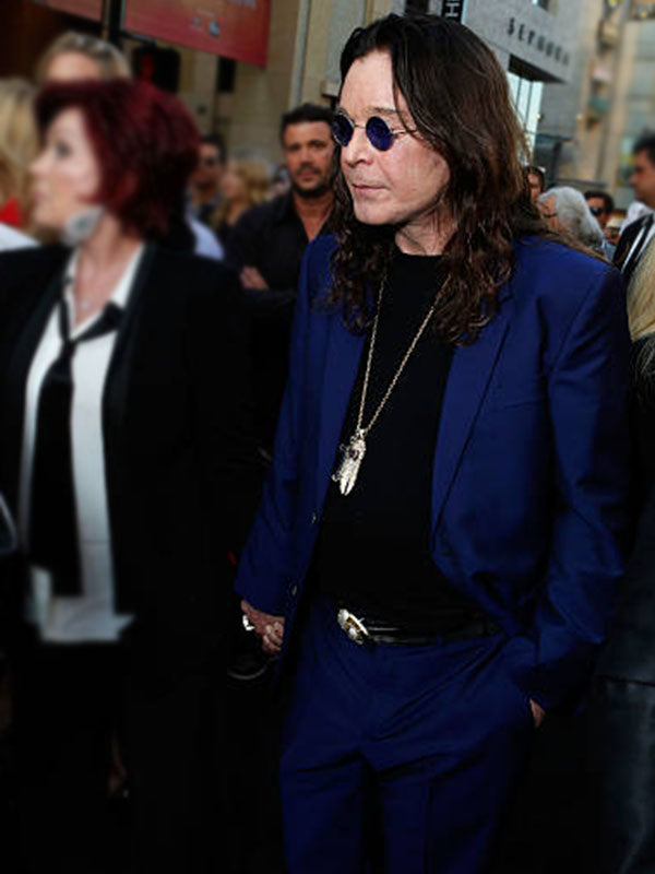 Ozzy Osbourne Total Recall Premiere Blue Two Piece Suit.