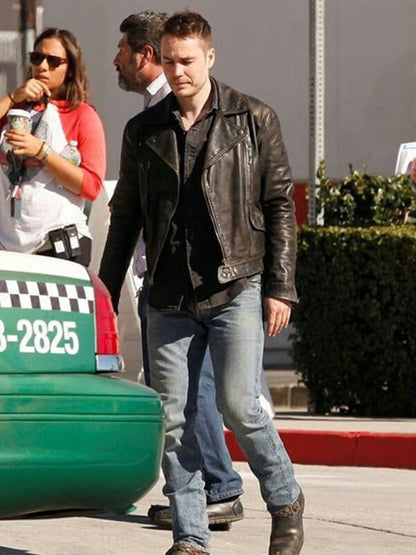 Paul Woodrugh True Detective Season 02 Brown Leather Jacket