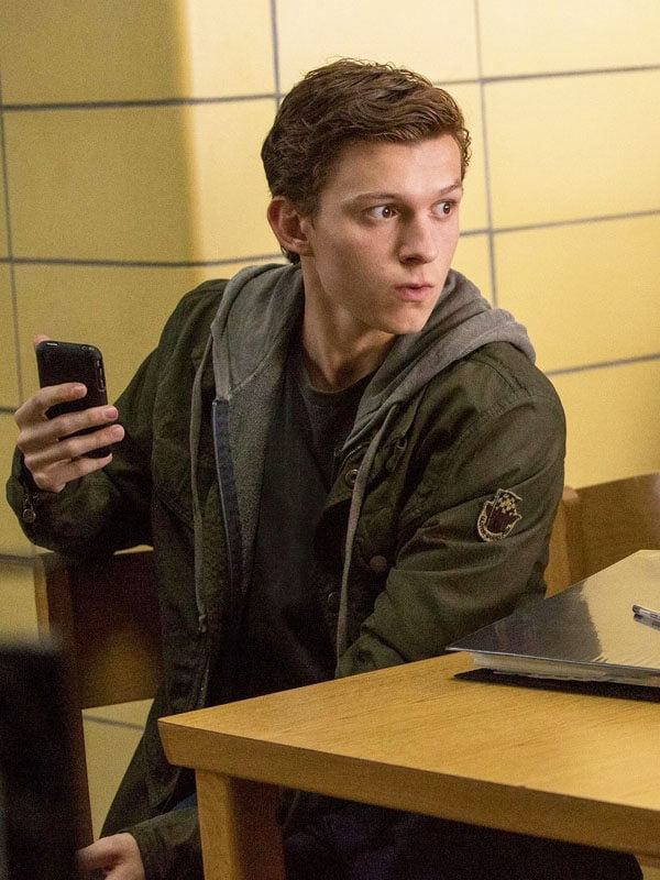 Peter Parker Spiderman Homecoming Green Cotton Jacket