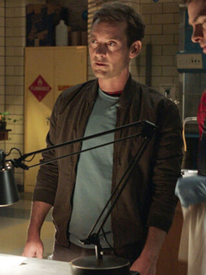 Peter Parker Spiderman No Way Home Brown Bomber Jacket