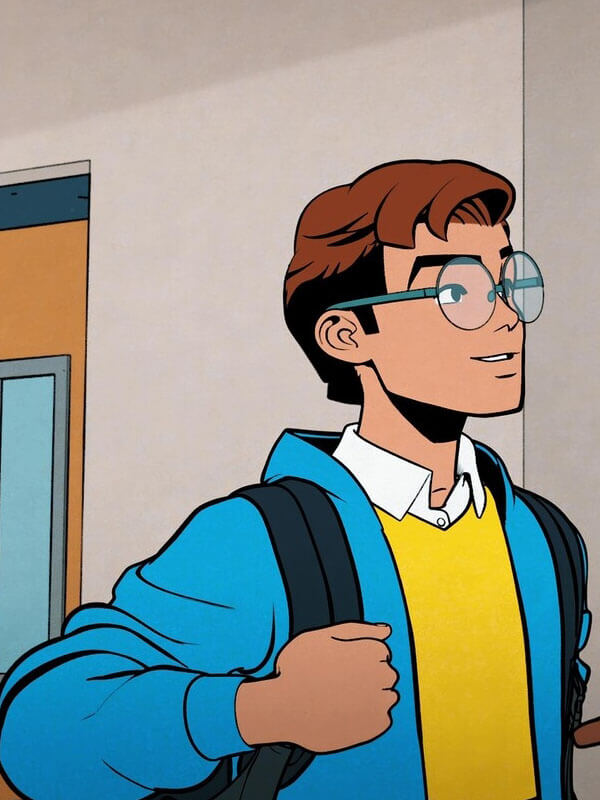 Peter Parker Your Friendly NeighborHood Spiderman Blue Bomber Jacket