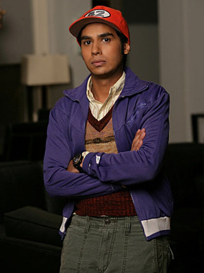Raj Koothrappali Big Bang Season 01 Purple Track Jacket