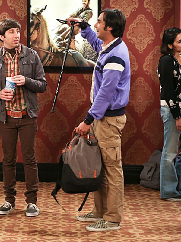 Raj Koothrappali Big Bang Theory Season 03 Purple Zip Up Jacket