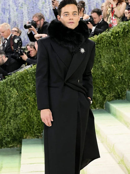 rami-malek-met-gala-2026-black-trench-coat