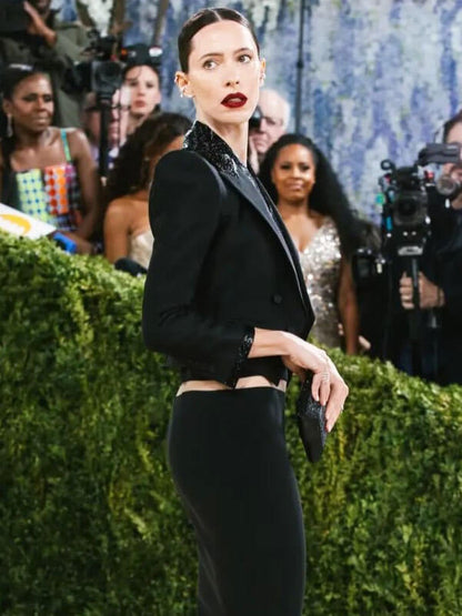 Rebecca Hall Met Gala 2026 Black Wool Blazer