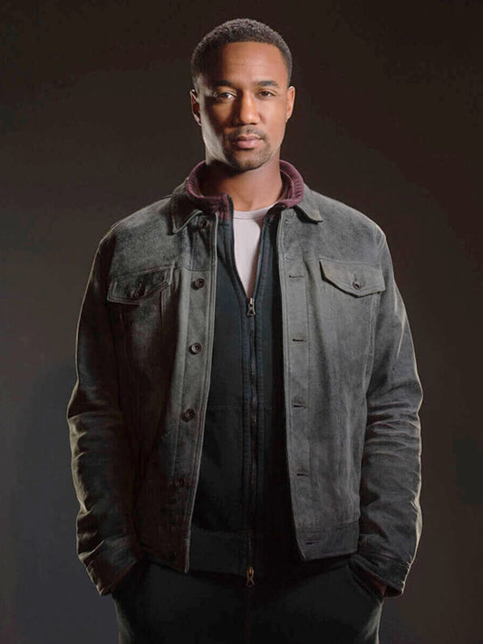 Reggie Franklin The Boys Season 05 Grey Suede Jacket