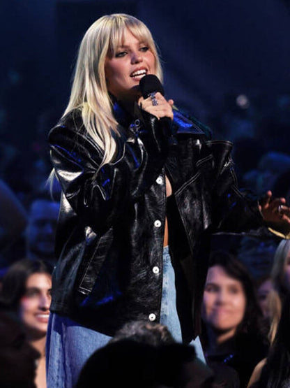 Renee Rapp MTV Music Awards Black Leather Jacket