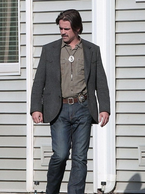 Rey Velcoro True Detective Season 02 Grey Wool Jacket
